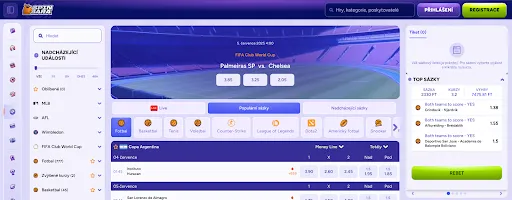SpinBara Live Betting – Připojte se k akcím naživo (čeština) Nadcházející živé sázky na SpinBara – výběr sportů a sázkový lístek